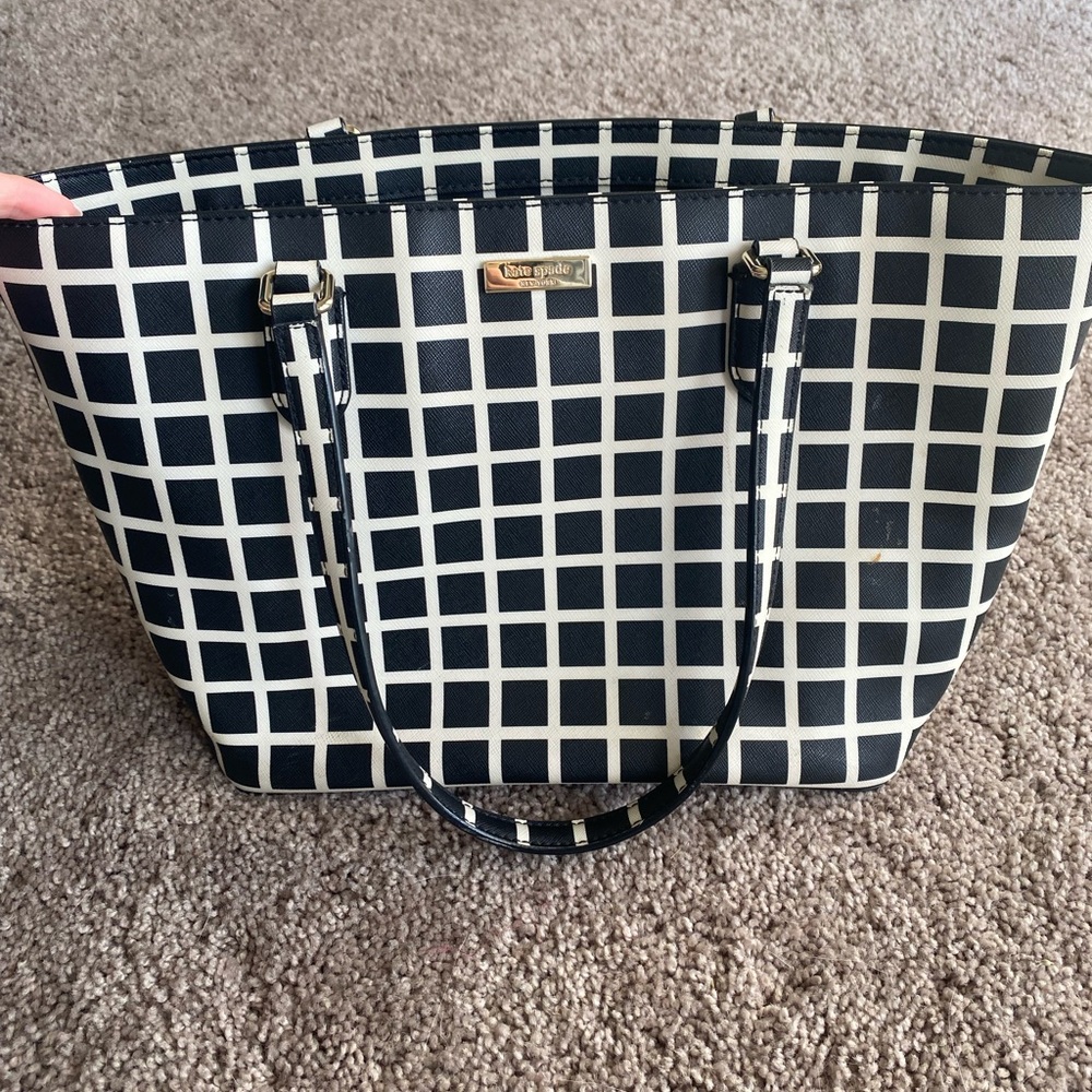 Kate Spade black and white tote